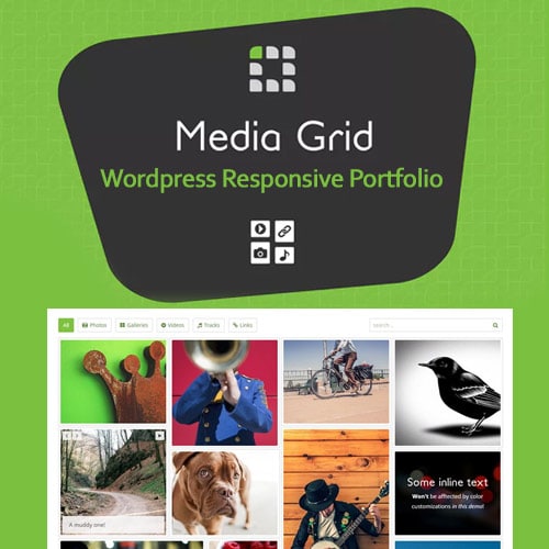 Media Grid – WordPress Responsive Portfolio