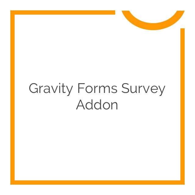 gravity forms survey addon 3.2.11