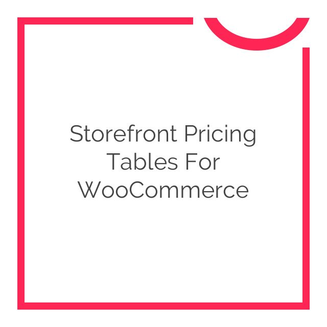 storefront pricing tables for woocommerce 1.0.3