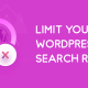 Limit WordPress Search Result