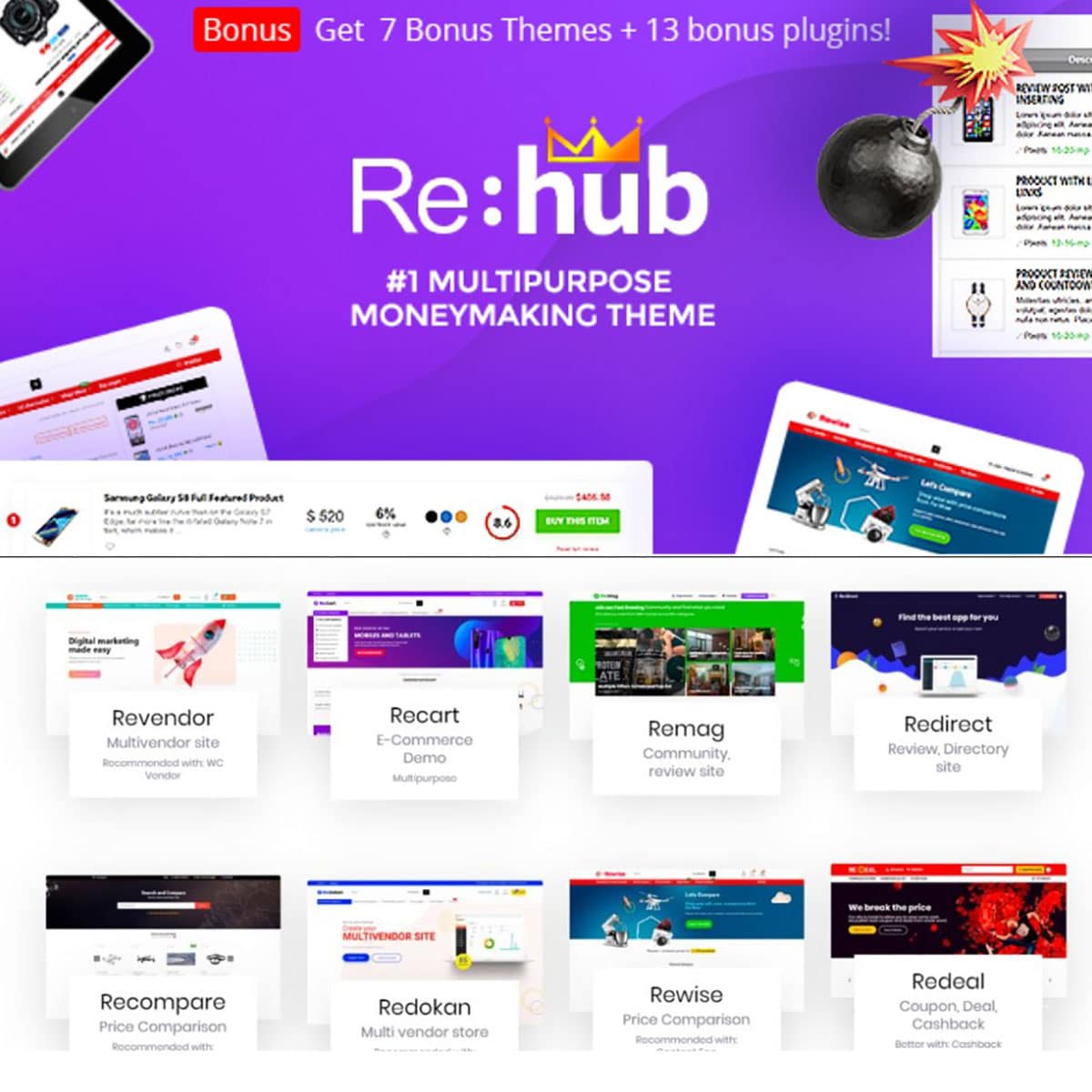 REHub - Multi Vendor Marketplace Theme v16