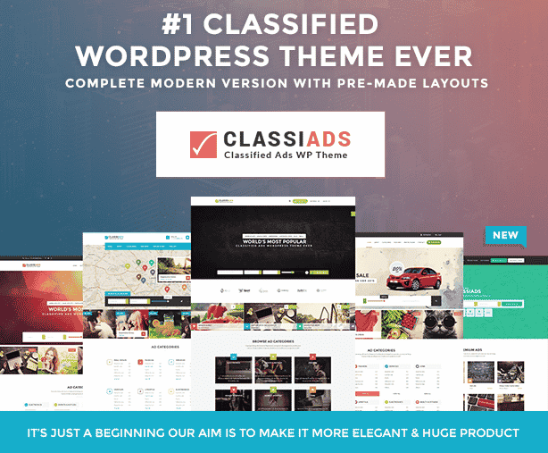 Classiads – Best Classified Ads WordPress Theme 5.10.8