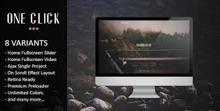 ONE CLICK – PARALLAX ONE PAGE HTML TEMPLATE