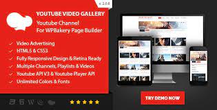 YOUTUBE VIDEO GALLERY – YOUTUBE CHANNEL FOR WPBAKERY PAGE BUILDER 2.0.8