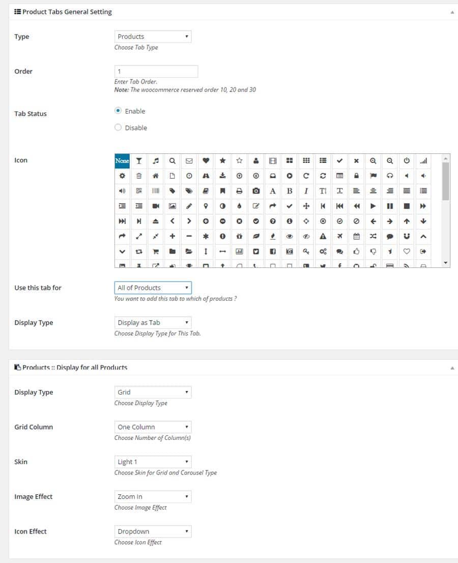 Woocommerce Tabs Pro