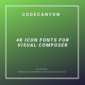 4k Icon Fonts for Visual Composer