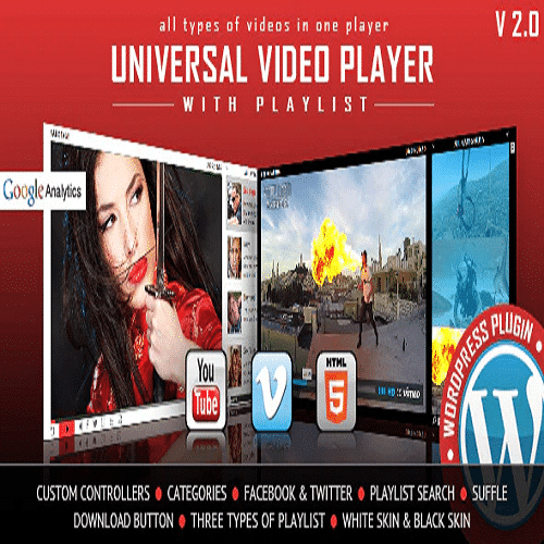 Universal Video Player WordPress Plugin 1