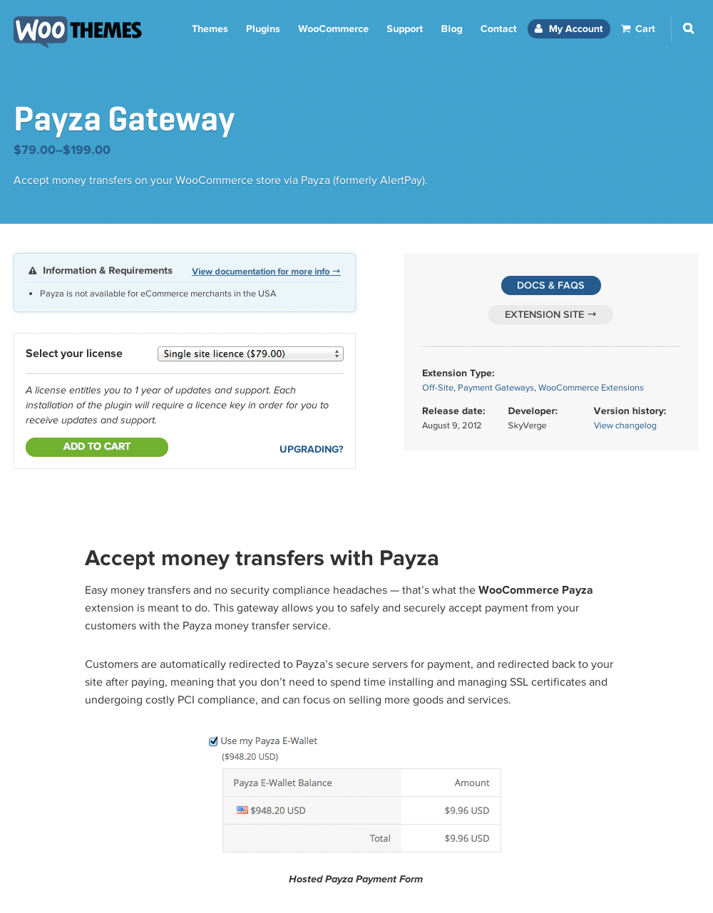 WooCommerce Payza Payment Gateway