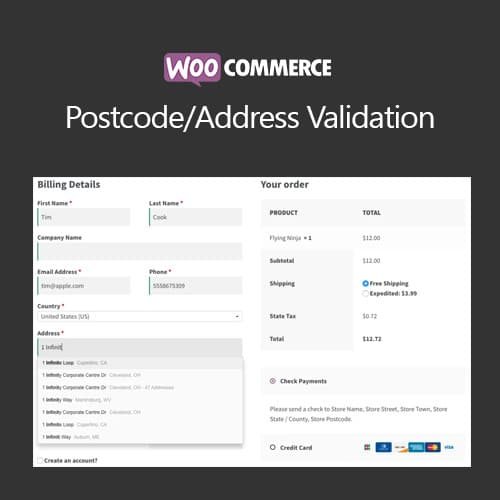 WooCommerce Postcode Address Validation