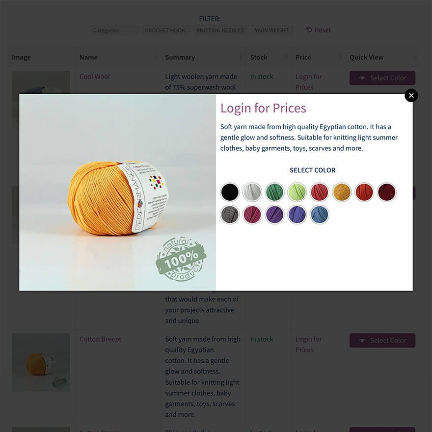 WooCommerce wholesale quick view plugin