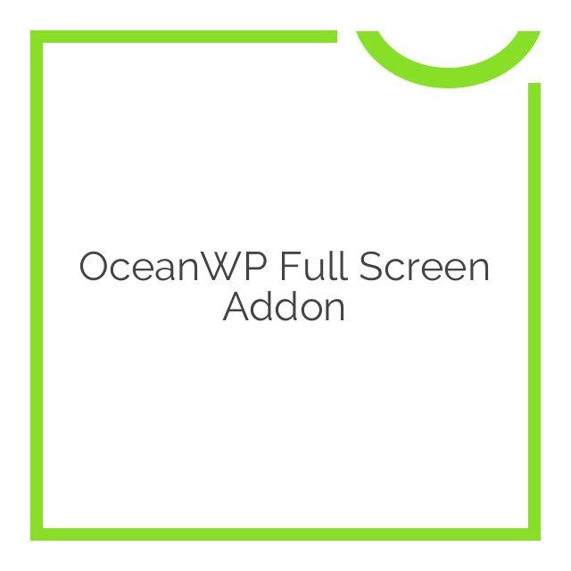 oceanwp full screen addon 1.0.4