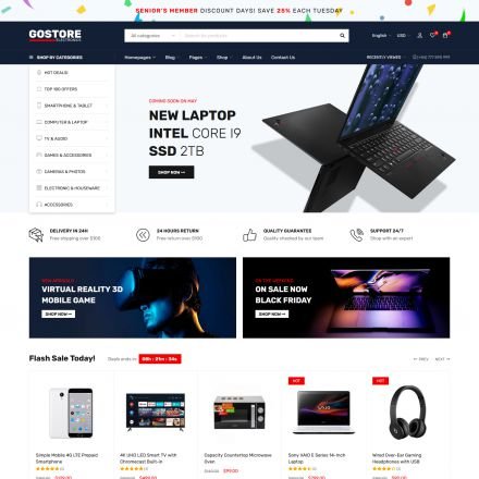 GoStore - Elementor WooCommerce Theme