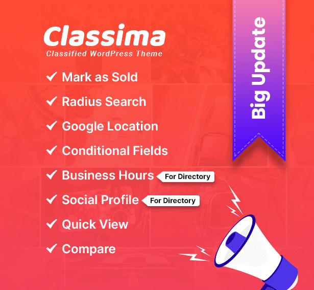 Classima – Classified Ads WordPress Theme