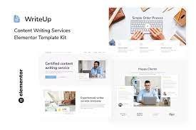 WRITEUP – CONTENT WRITING SERVICES ELEMENTOR TEMPLATE KIT LATEST VERSION