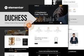 DUCHESS – CHESS CLUB & TOURNAMENT ELEMENTOR TEMPLATE KIT LATEST VERSION