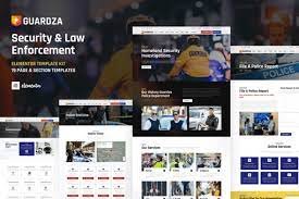 GUARDZA – SECURITY & LAW ENFORCEMENT ELEMENTOR TEMPLATE KIT LATEST VERSION