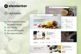 RAGHAVEDA – AYURVEDA TREATMENT & SPA ELEMENTOR TEMPLATE KIT LATEST VERSION