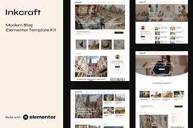 INKCRAFT – MODERN BLOG & MAGAZINE ELEMENTOR PRO TEMPLATE KIT LATEST VERSION