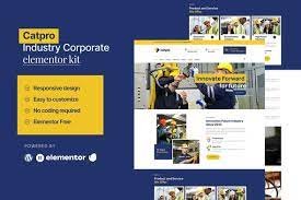 CATPRO – INDUSTRY CORPORATE ELEMENTOR TEMPLATE KIT LATEST VERSION