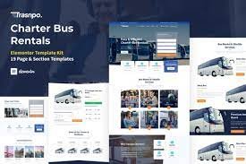 TRANSPO – CHARTER BUS RENTAL COMPANY WORDPRESS ELEMENTOR TEMPLATE KIT LATEST VERSION